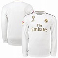 Men's adidas White Real Madrid 2019/20 Home Replica Long Sleeve Jersey