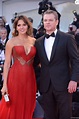 Matt Damon et sa femme Luciana Barroso - Première du film Downsizing ...