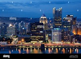 Wolkenkratzer in der Innenstadt von PIttsburgh, Pennsylvania, USA ...