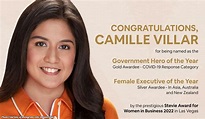 Camille Villar wins Stevie Award for Women in Business