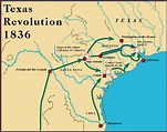 Texas Revolution Map 1836 | secretmuseum