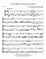 Elvis Presley "Can't Help Falling In Love" Sheet Music Notes | Download ...