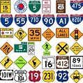 1000+ Road Signs in USA vector. Free download. | Creazilla