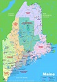 Printable Map Of Maine Towns - Table Rock Lake Map