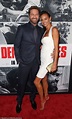 Gerard Butler and girlfriend Morgan Brown kiss at premiere | Daily Mail ...