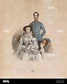 Francisco José I y Isabel de Austria con niños, Gisela y Rudolf ...