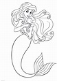Ariel: La sirenita dibujos para colorear | Bebeazul.top