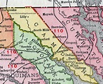 Camden County, North Carolina, 1911, Map, Rand McNally, Shiloh, South ...