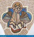 Winged Ox - the Gospel Symbol of the Apostle Luke Stock Image - Image ...