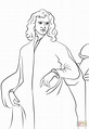 Disegno di Isaac Newton da colorare | Disegni da colorare e stampare gratis