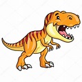 Illustration cartoon of cute tyrannosaurus rex cartoon. premium vector ...