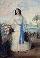 Retrato de Dona Francisca de Bragança, Princesa de Joinville, irmã mais ...