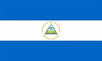 The official flag of the nicaragua