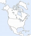 Mapas de América del Norte para colorear y descargar | Colorear imágenes