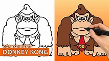 Cómo Dibujar Donkey Kong | Fácil Tutorial De Dibujo Paso A Paso - YouTube