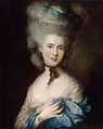 Portrait d'une dame en bleu de Thomas Gainsborough