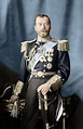 Tsar Nicholas II in his naval uniform is always an impressive sight ...