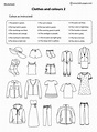 Clothes And Colours 3 Worksheet | Clothes worksheet, Worksheets ...