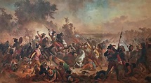 "The Battle of Guararapes" Painting by Victor Meirelles, 1878 ...