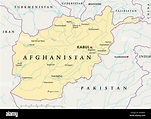 Afghanistan Political Map Stock Photo - Alamy
