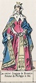 La regina Giovanna di Navarra, moglie di Filippo il Bello (incisione a ...
