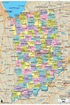 Detailed Map of Indiana State - Ezilon Maps