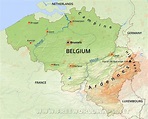 Plan et carte topographique de Brussels : altitude et relief de Brussels