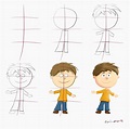 Zeichnen Leicht Junge Zeichnen Einfach - Jungen Zeichnen Lernen Schritt ...