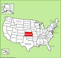 Kansas location on the U.S. Map