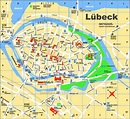 Lübeck tourist map | Карты города, Карта, Город