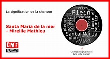 Histoire de la chanson Santa Maria de la mer - Mireille Mathieu