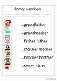 Family Members Worksheet: English ESL worksheets pdf & doc