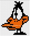 Minecraft Pixel Art Templates: Daffy Duck | Pixel art, Minecraft pixel ...