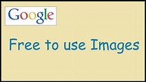 How to search free images to use on Google - YouTube