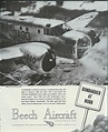Bombardier at Work - USAAF Beech Trainer ad 1945