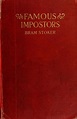 Famous Impostors Book Cover by Bram Stoker