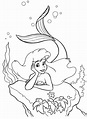 Dibujos de la Sirenita para colorear, pintar e imprimir gratis
