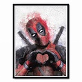 Deadpool Graffiti Fine Art Print, Deadpool 2 Home Decor Poster, Marvel ...