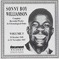 Complete Recorded Works Vol.5 : Sonny Boy Williamson: Amazon.fr: Musique