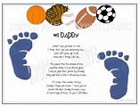 Footprints Poem: Prints | eBay | Happy fathers day poems, Fathers day ...