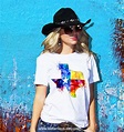 Texas T-Shirt, "Watercolor Texas", Ladies Graphic T-Shirt, Fashion Tee ...