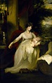 "Lady Caroline Paget, Lady Capel (1773-1847) holding her daughter ...