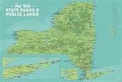 New York State Parks & Public Land Map 24x36 Poster - Best Maps Ever