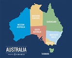 Mapa De Australia 015 - Descargar Vector