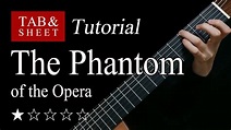 The Phantom of the Opera - Fingerstyle Lesson + TAB - YouTube