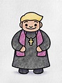 How to Draw a Priest - HelloArtsy