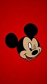 Mickey Red Wallpaper for 640x1136