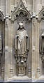 Statue of Hubert Walter, Archbishop of Canterbury from the exterior of Canterbury Cathedral ...