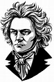 Tas bien guapo Beethoven | Music art, Layered art, Classical musicians