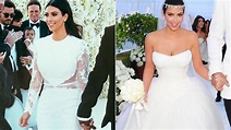 How Kim Kardashian's Weddings to Kanye West and Kris Humphries Compare ...